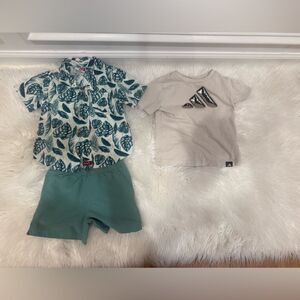 Adidas shirt and Wrangler set